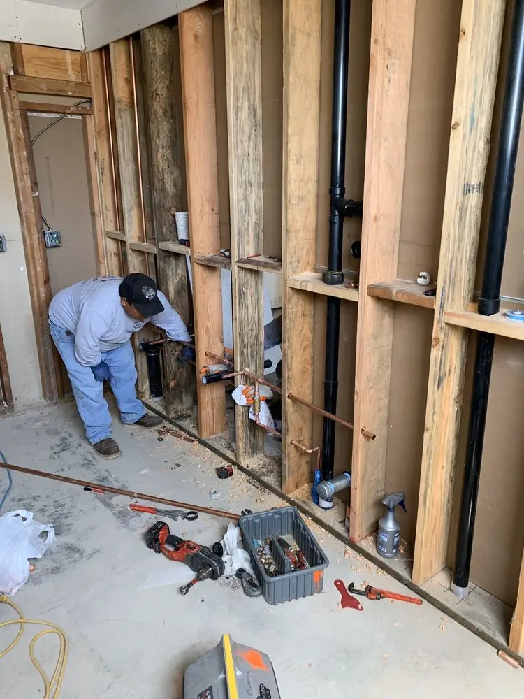 Commercial rough-in plumbing for Gas Line Repair in Stocksville
